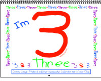 I'm Three! Keepsake Calendar