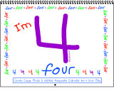 I'm Four! Keepsake Calendar