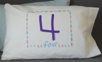 I'm Four! Standard Pillowcase