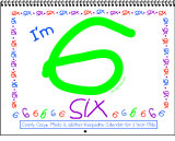 I'm Six! Keepsake Calendar