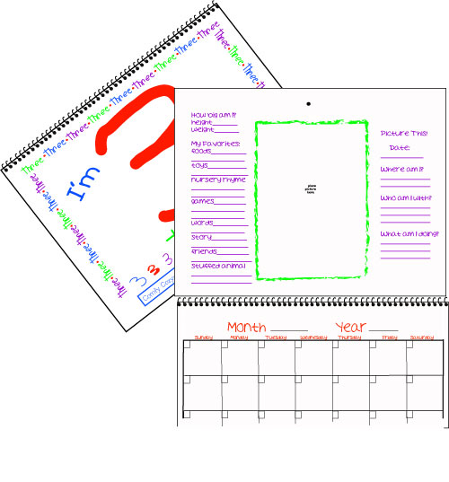 I'm Three! Keepsake Calendar