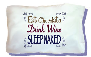 Wine & Chocolate Travel Pillow