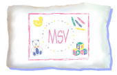 Monogram My First Pillow PASTELS
